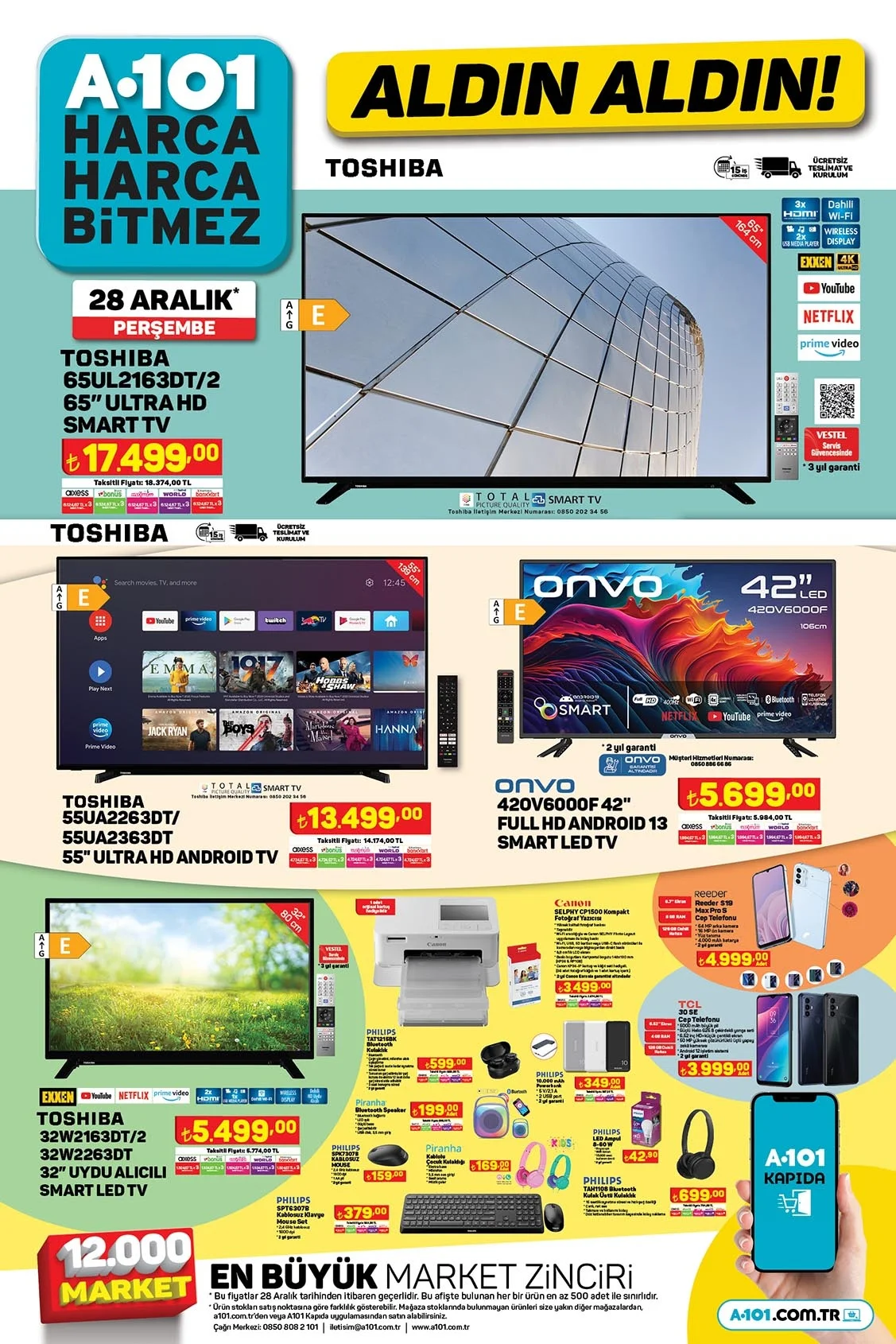 28 Aralık A101 Aktüel Ürünleri! A101 Katalog Bu Hafta Perşembe Son İndirim Var! A101 Bulaşık Makinesi 8299 TL Kaçmaz Fiyat - Resim : 6