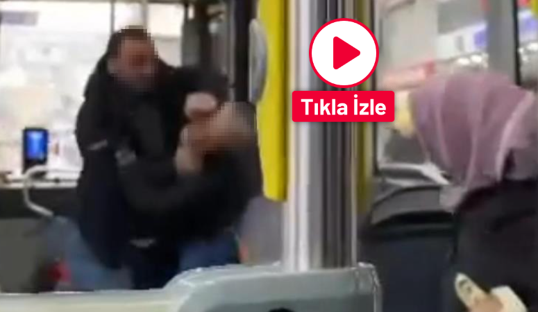 İzmir’de belediye otobüsünde bıçaklama anı kamerada