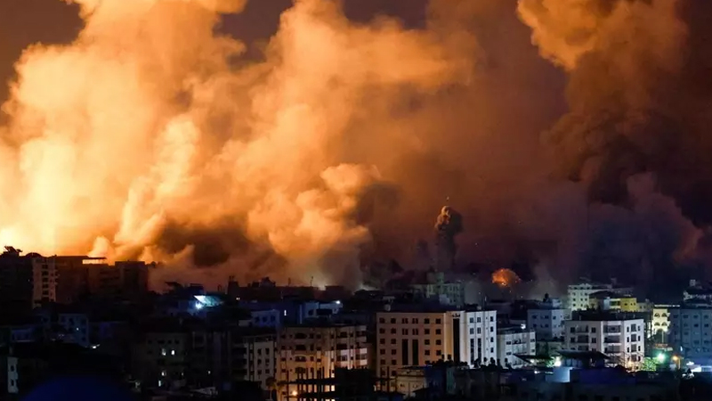 İsrail ordusu hastane çevresine hava saldırısı düzenledi