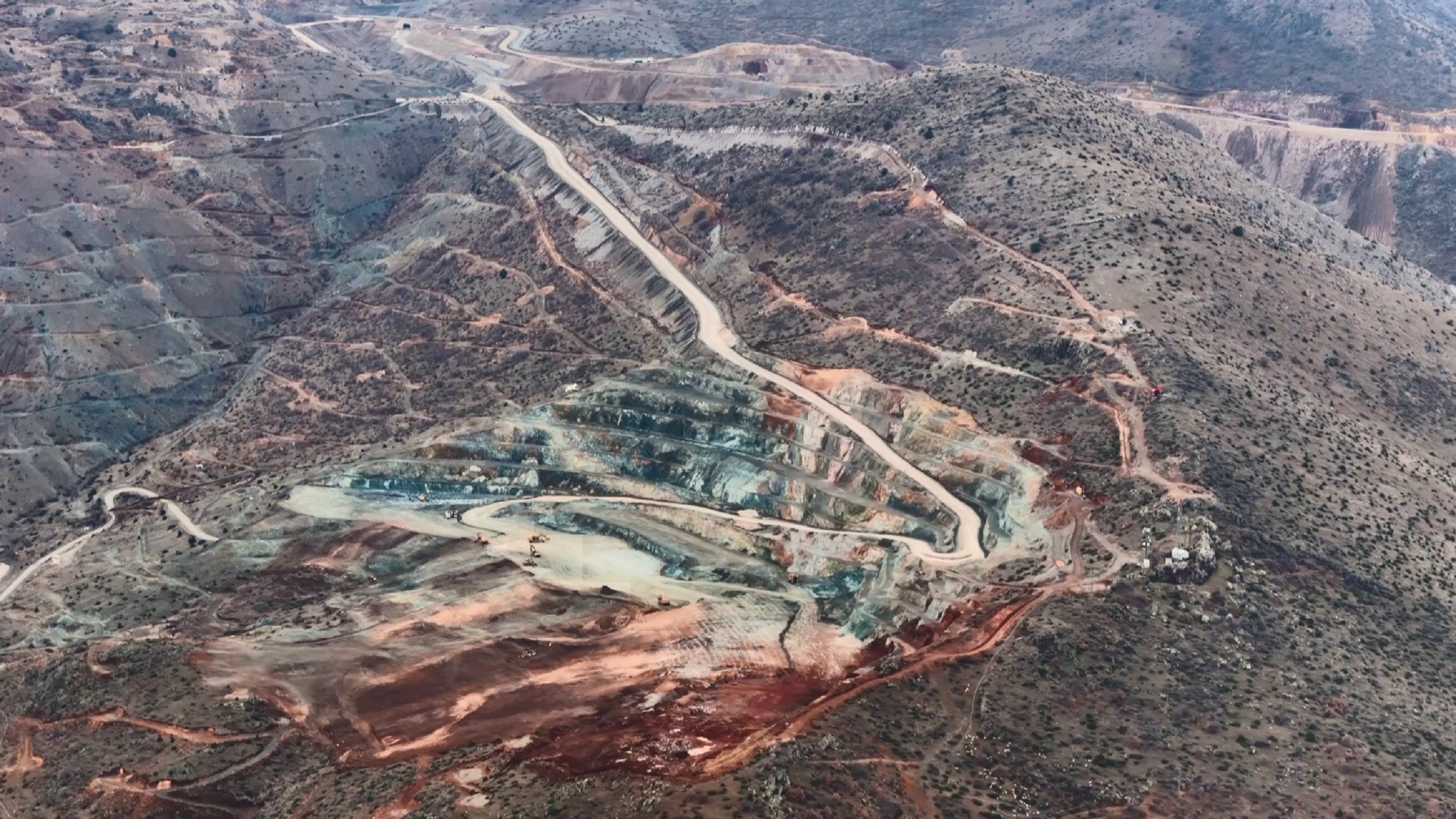 İşte felaketin yaşandığı maden sahasının dronla görüntüleri