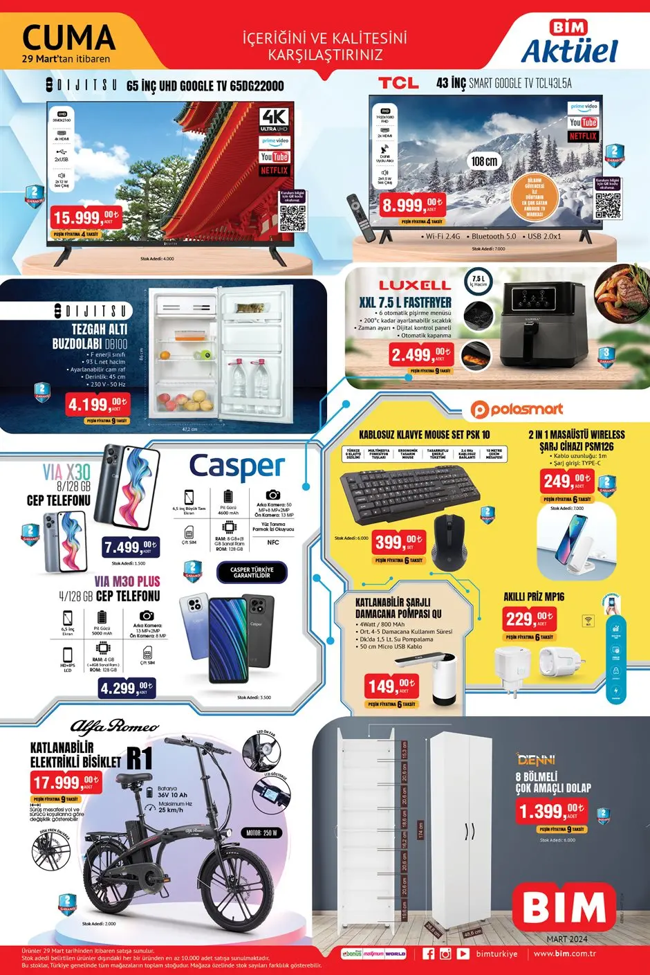 BİM AKTÜEL 29 MART 2024 KATALOĞU CUMA: BİM Bu Cuma Teknoloji İndirimi Başladı! 29 Mart BİM Aktüel Katalog Katlanır Masa Sandalye Dip Fiyat - Resim : 2