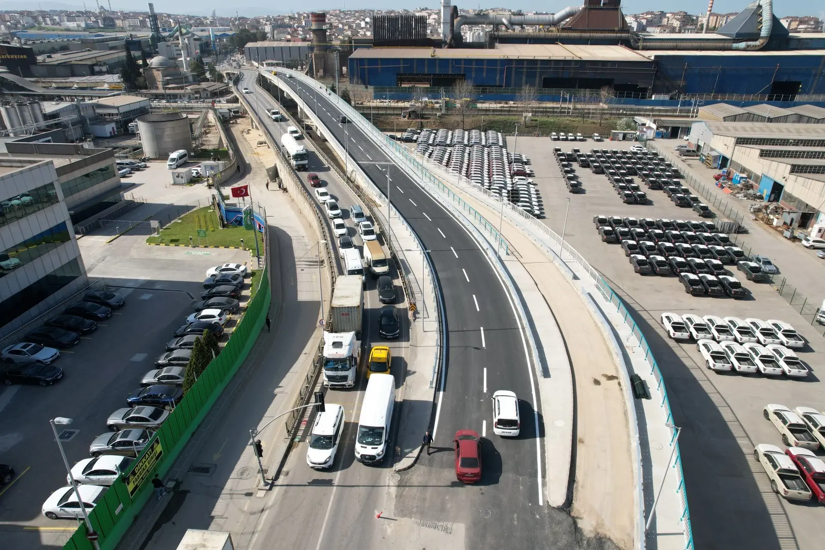 Darıca’da ilave köprü trafiğe açıldı