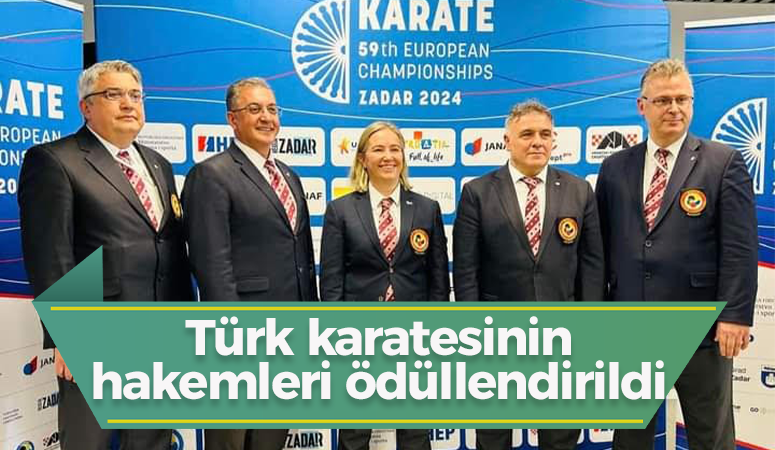Türk karatesinin hakemleri de ödüllendirildi