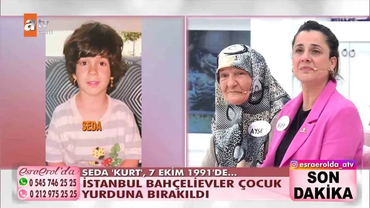 Esra Erol'da mucize gerçek oldu: Terk edilen bebek 33 yıl sonra annesiyle buluştu! Öğretmen Seda Kayıp ailesine ulaştı - Resim : 1