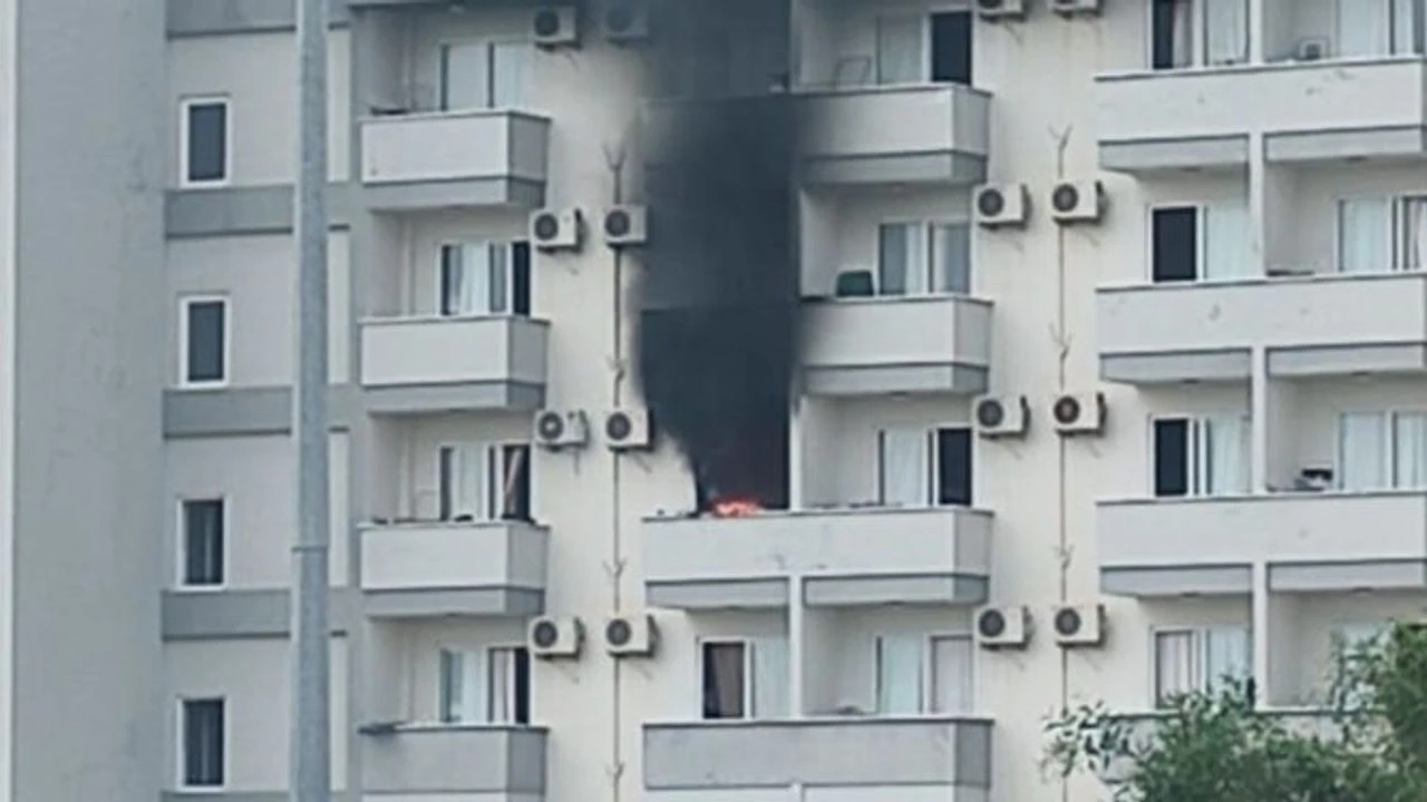 Otel lojmanında büyük yangın: Çok sayıda yaralı var! - Resim : 1
