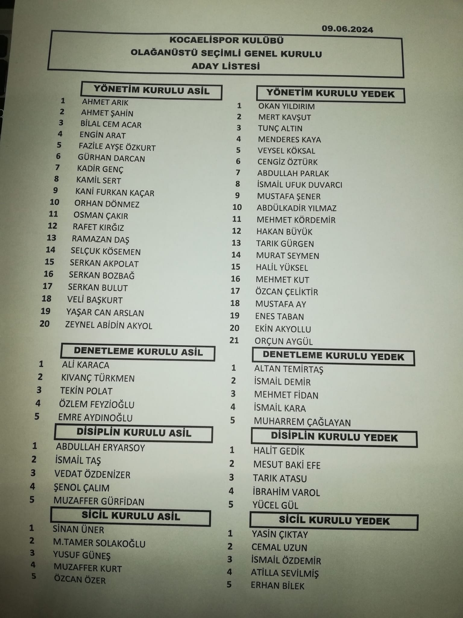 İşte Durul’un kesin listesi! - Resim : 1