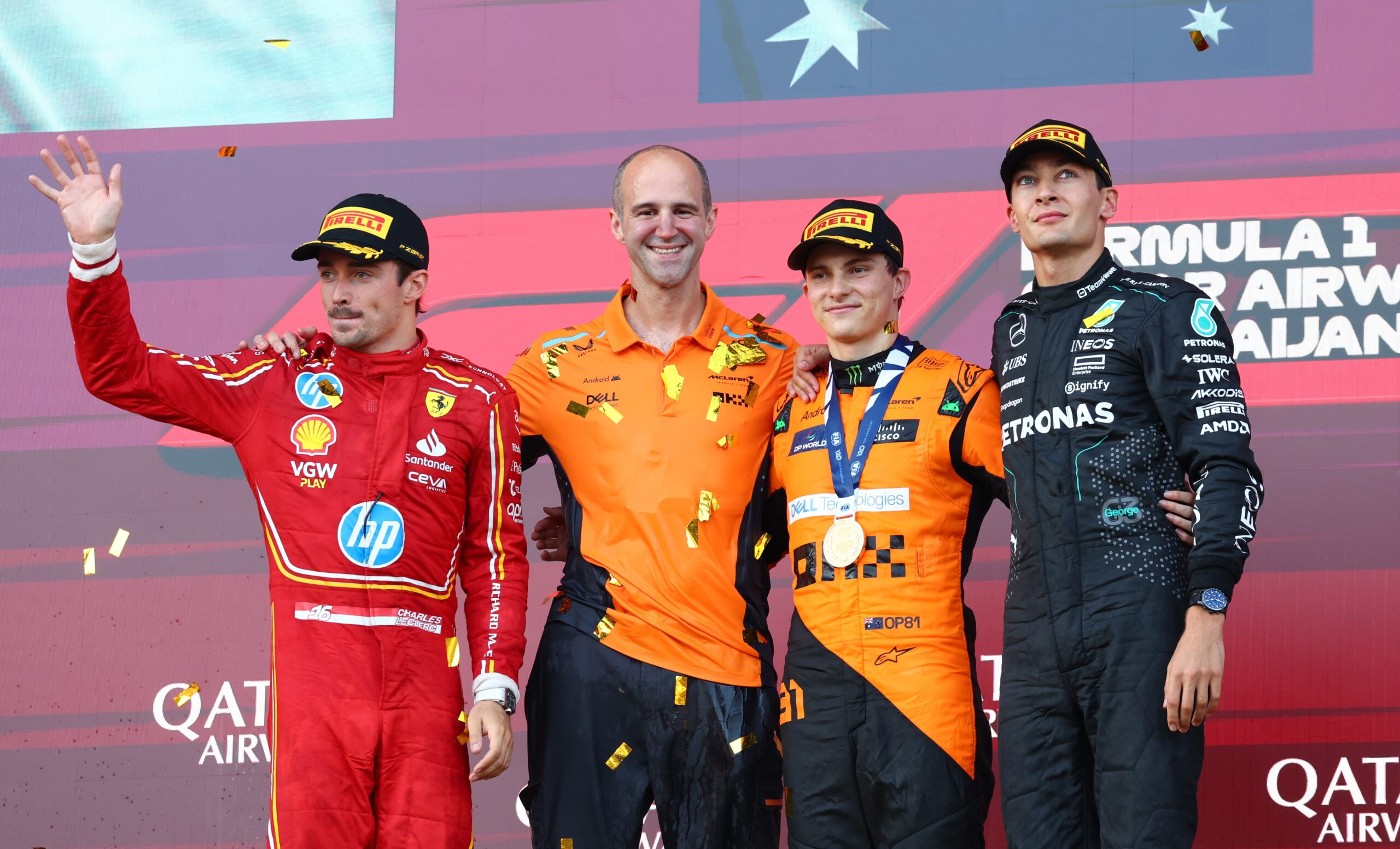 Oscar Piastri, Azerbaycan'da damalı bayrağı ilk sırada gördü - Resim : 4