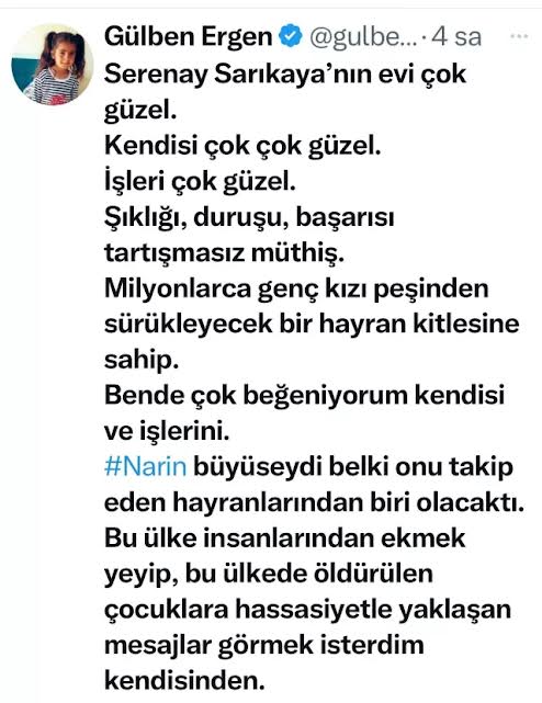 Gülben Ergen'in Serenay Sarıkaya çıkışına tepkiler büyüyor - Resim : 2